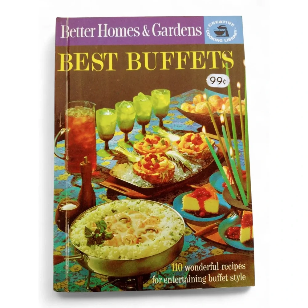 Best Buffets Cookbook 1963 Hardcover Better Homes‎ & Gardens 1st Printing Retro